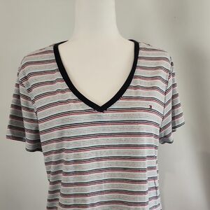 Tommy Hilfiger Navy V-Neck Tee
